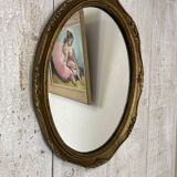 Antique oval mirror