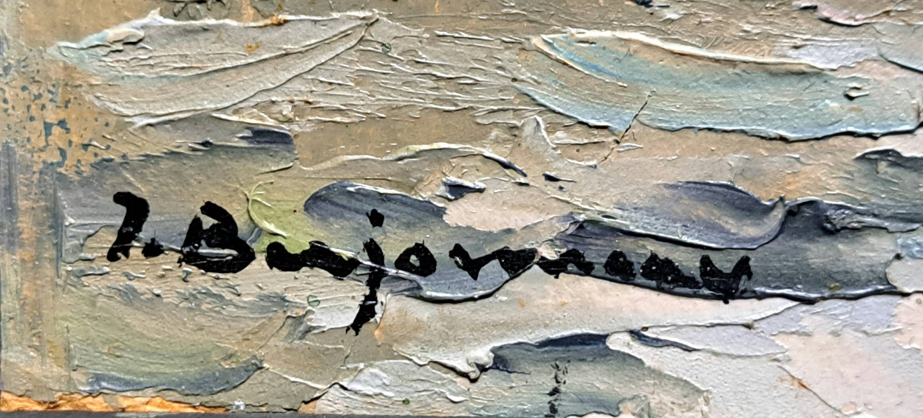 Impressionist painting - pair of oil on cardboard signed by Jehann Berjonneau.