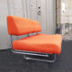 Canapé tweed orange des années 80