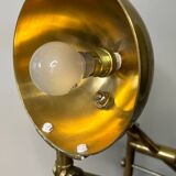 Adjustable brass desk lamp 1940s France