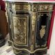 Low Boulle marquetry buffet, curved support furniture, Napoléon III period.