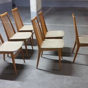 6 chairs Scandinavian years 50 60 Lubke