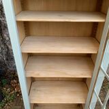 Antique celadon glass Parisian wardrobe H162