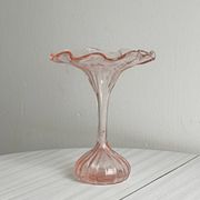 vase en verre soufflé vieux rose