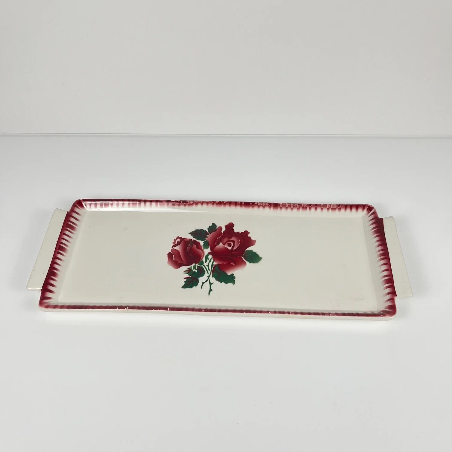 Cake dish Sarreguemines and Digoin, "Moka-Prima", 1920/1950