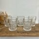 5 vintage whiskey glasses