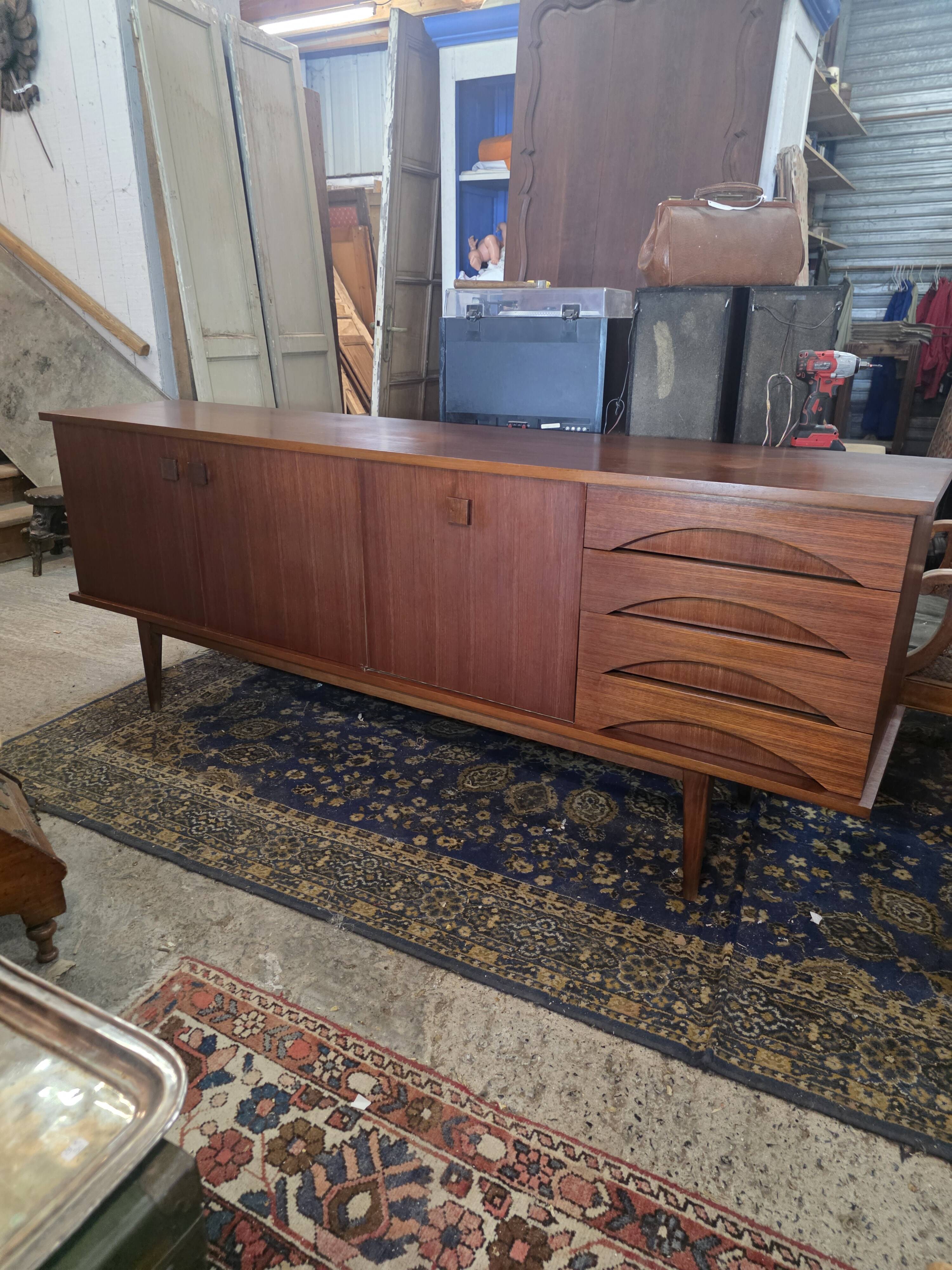 Scandinavian teak sideboard from the 1960s.