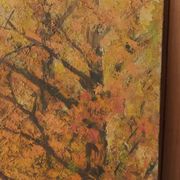 Oil painting, undergrowth landscape
