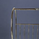 50s magazine rack in brass and scoubidou