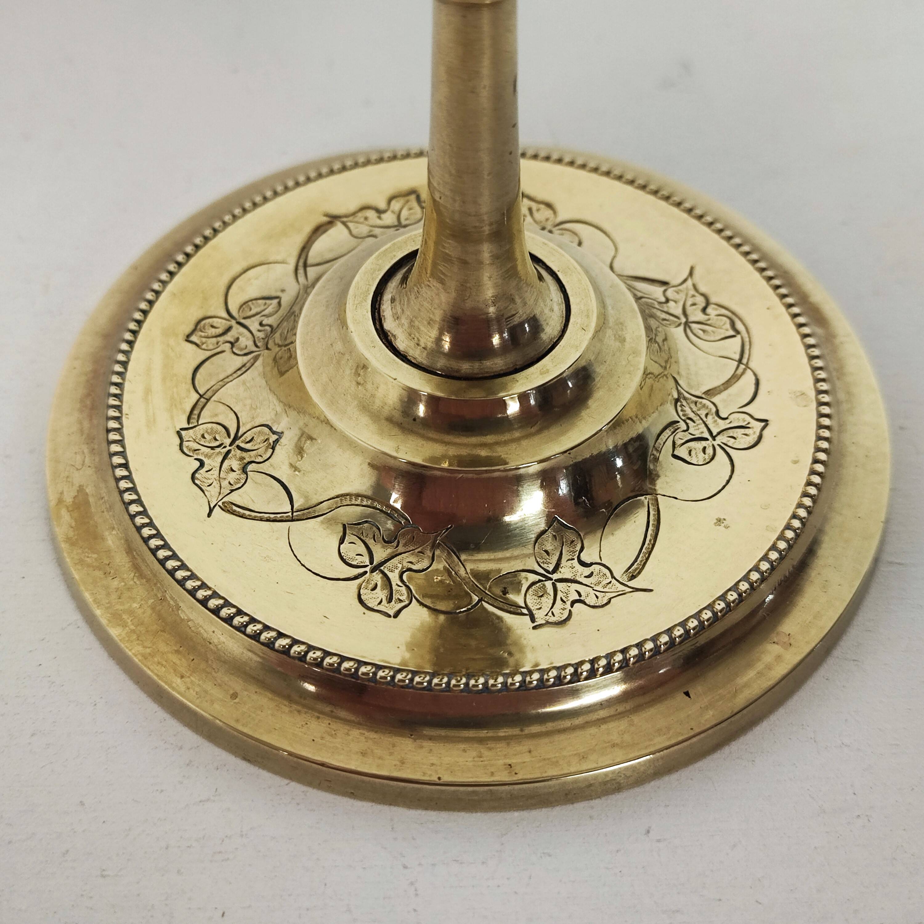 Pair of brass candlesticks