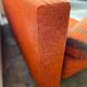 Chairperson / sofa / vintage orange sofa bed for 2 people