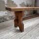 Paire de bancs noyer 1900