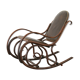 Chaise berçante de bois plié de cru