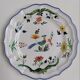 Two dessert plates Gien Birds of Paradise