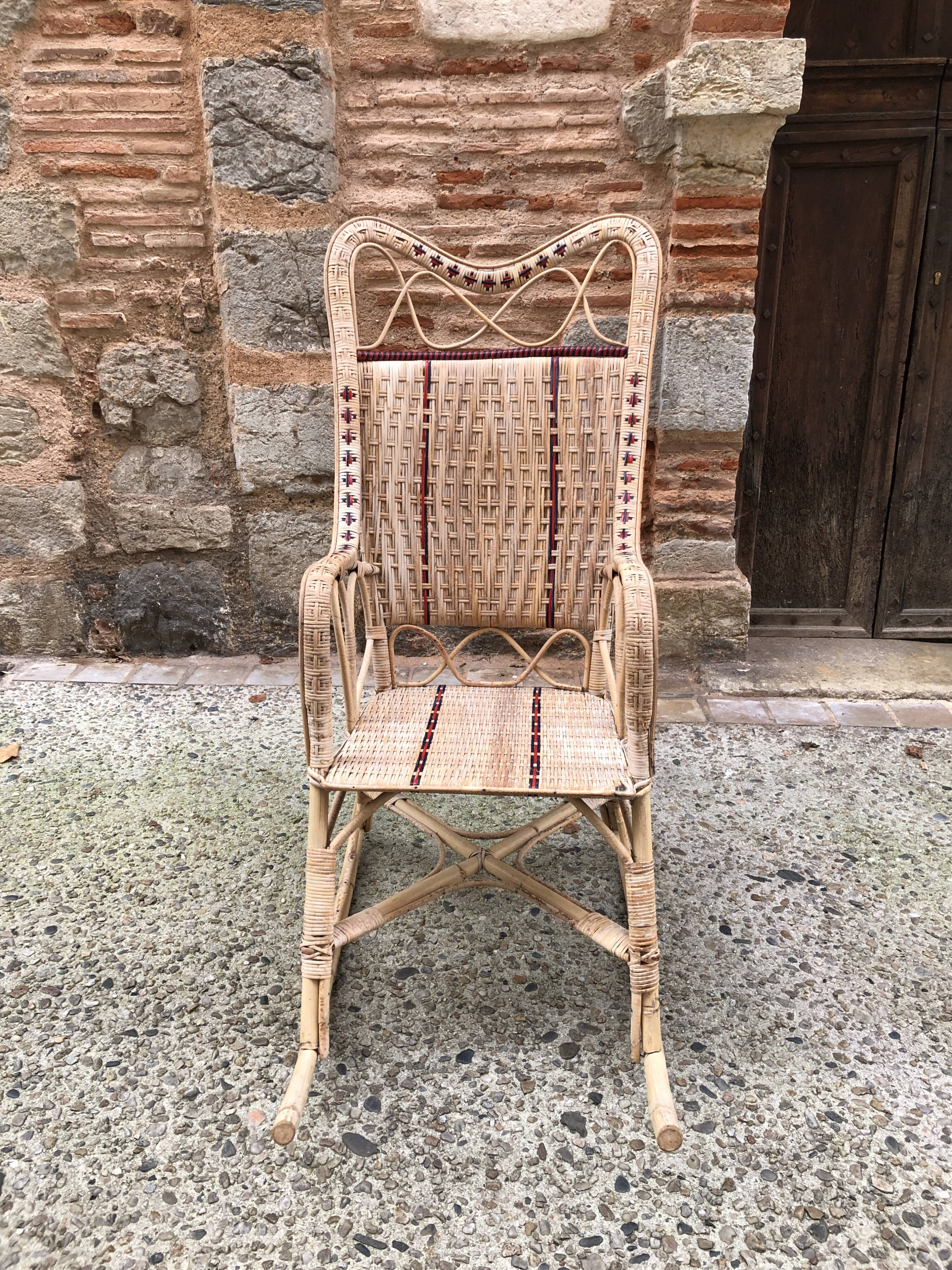 Rattan rocking chair