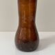 Vintage amber blown glass artisanal vase