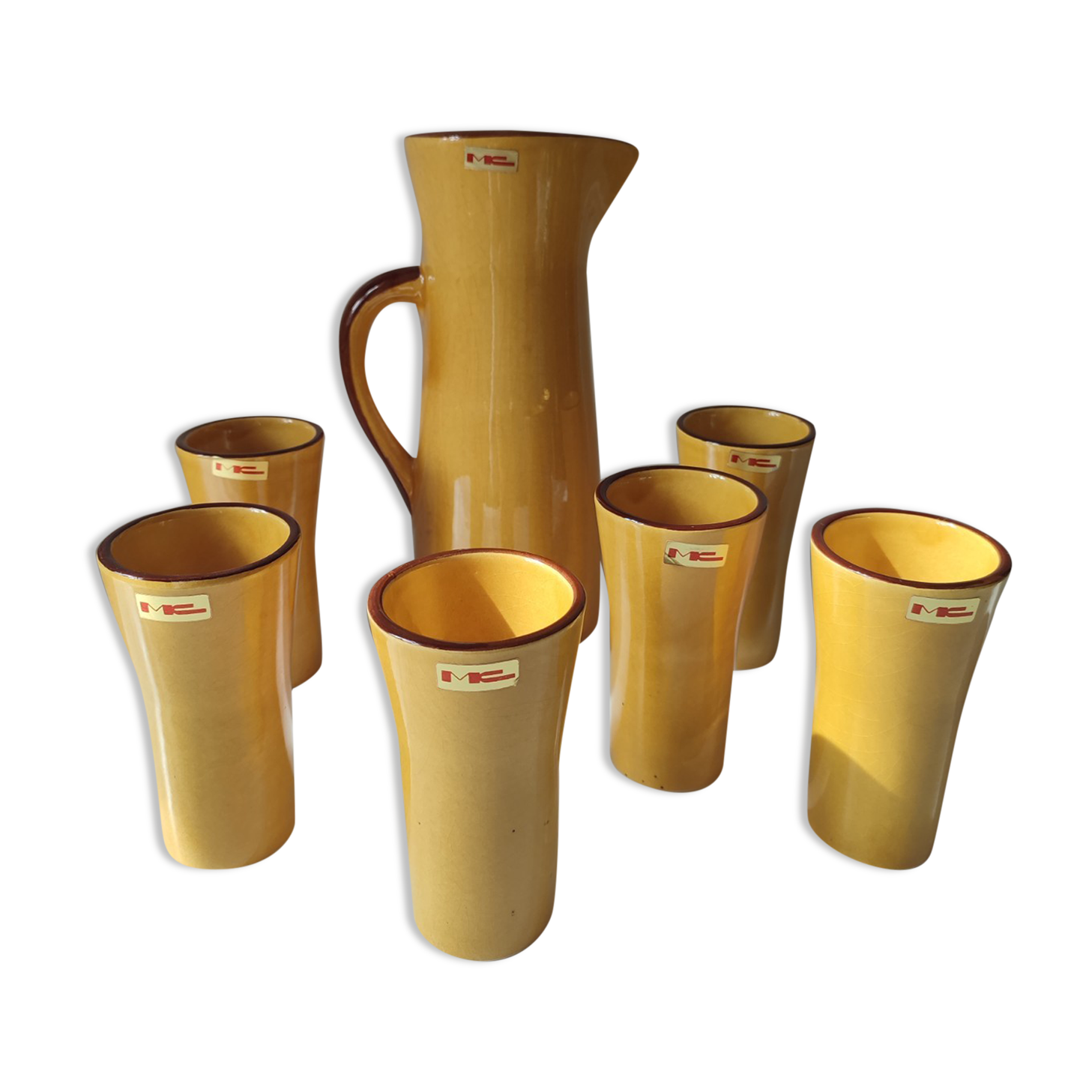 Ceramic orangeade service
