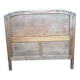 1950s solid oak headboard