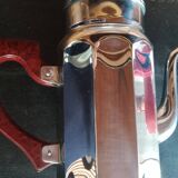 Vintage coffee jug - ADB copper chrome deposited French manufacture - bakelite handle