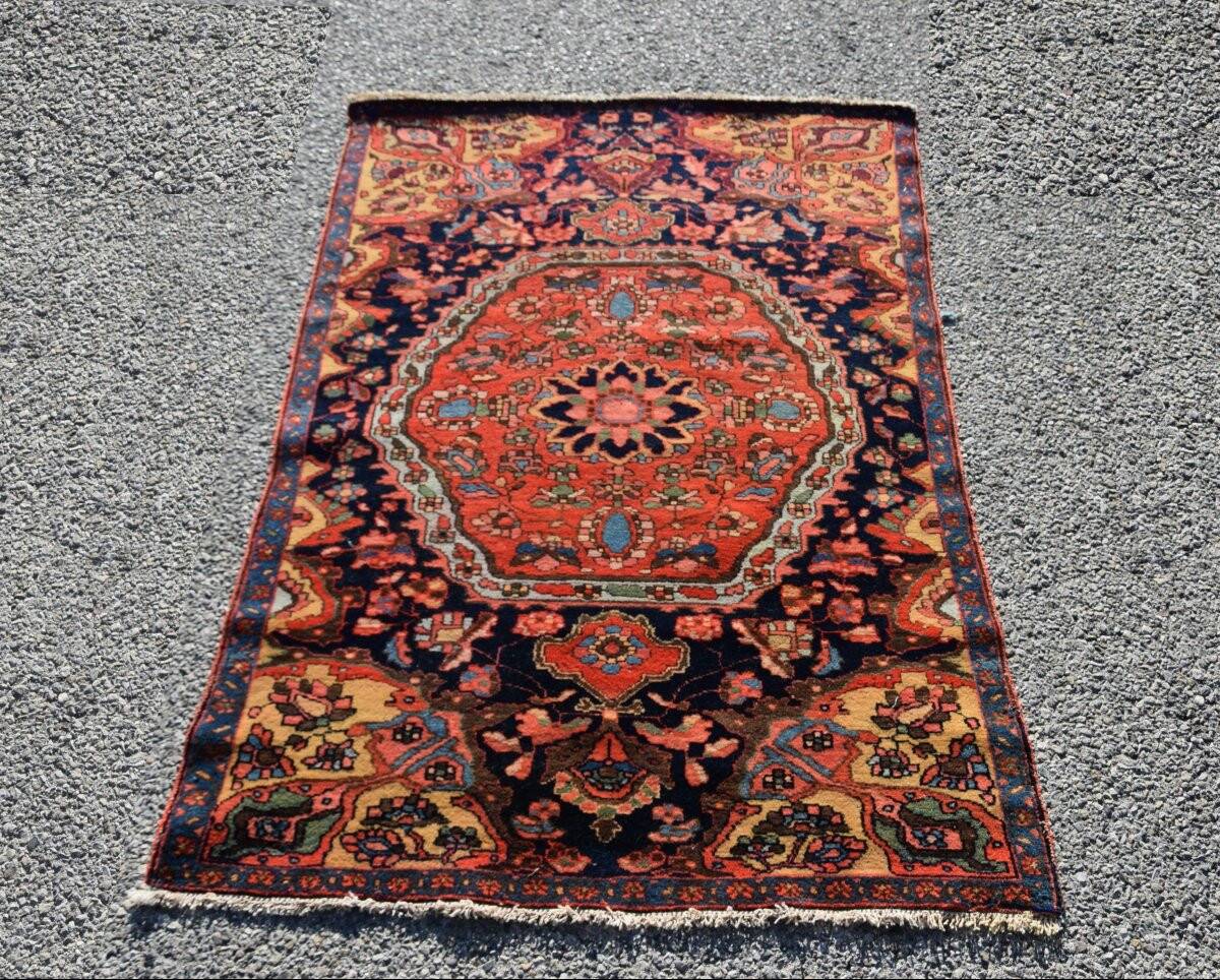 Persian oriental carpet, ancient Iranian Malayer: 0.90 x 1.40 metres