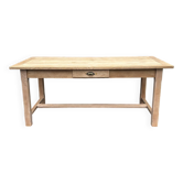 Table de ferme bois brut