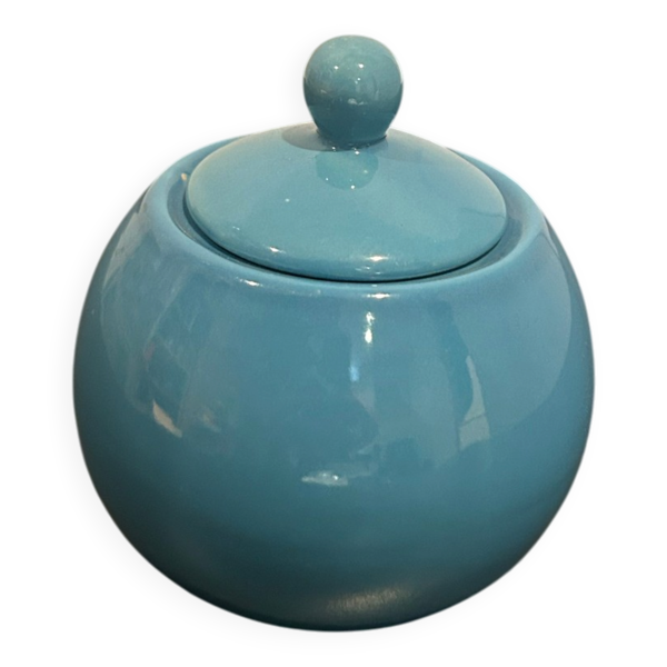 Sucrier bleu vintage