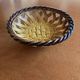Woven earthenware fruit bowl in the spirit of Vallauris.