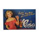 Original poster 1950 casa cap corsica pastif aperitif advertising Jean Desaleux