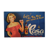 Original poster 1950 casa cap corsica pastif aperitif advertising Jean Desaleux