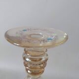 Roemer wine glass in blown enamelled glass, 19th century