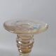 Roemer wine glass in blown enamelled glass, 19th century