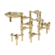 9 candlesticks and a Nagel Cup