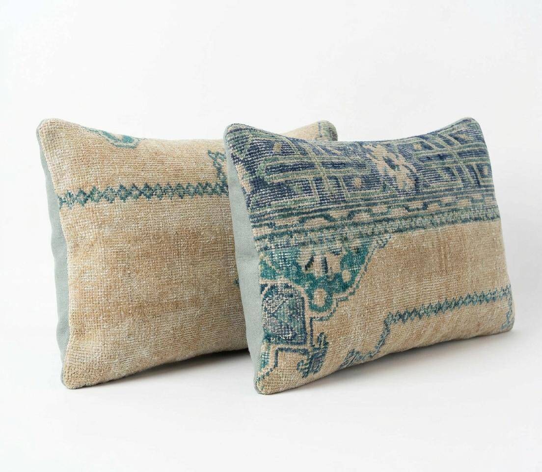 Set of 2 vintage Turkish cushion covers 41x61 cm