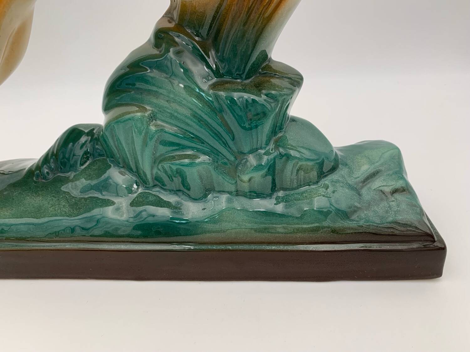Sainte Radegonde Art Deco earthenware greyhound, 1930s