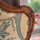 Old wooden and fabric screen