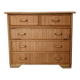 Ensemble osier commode 5 tiroirs et 2 chevets