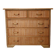 Ensemble osier commode 5 tiroirs et 2 chevets