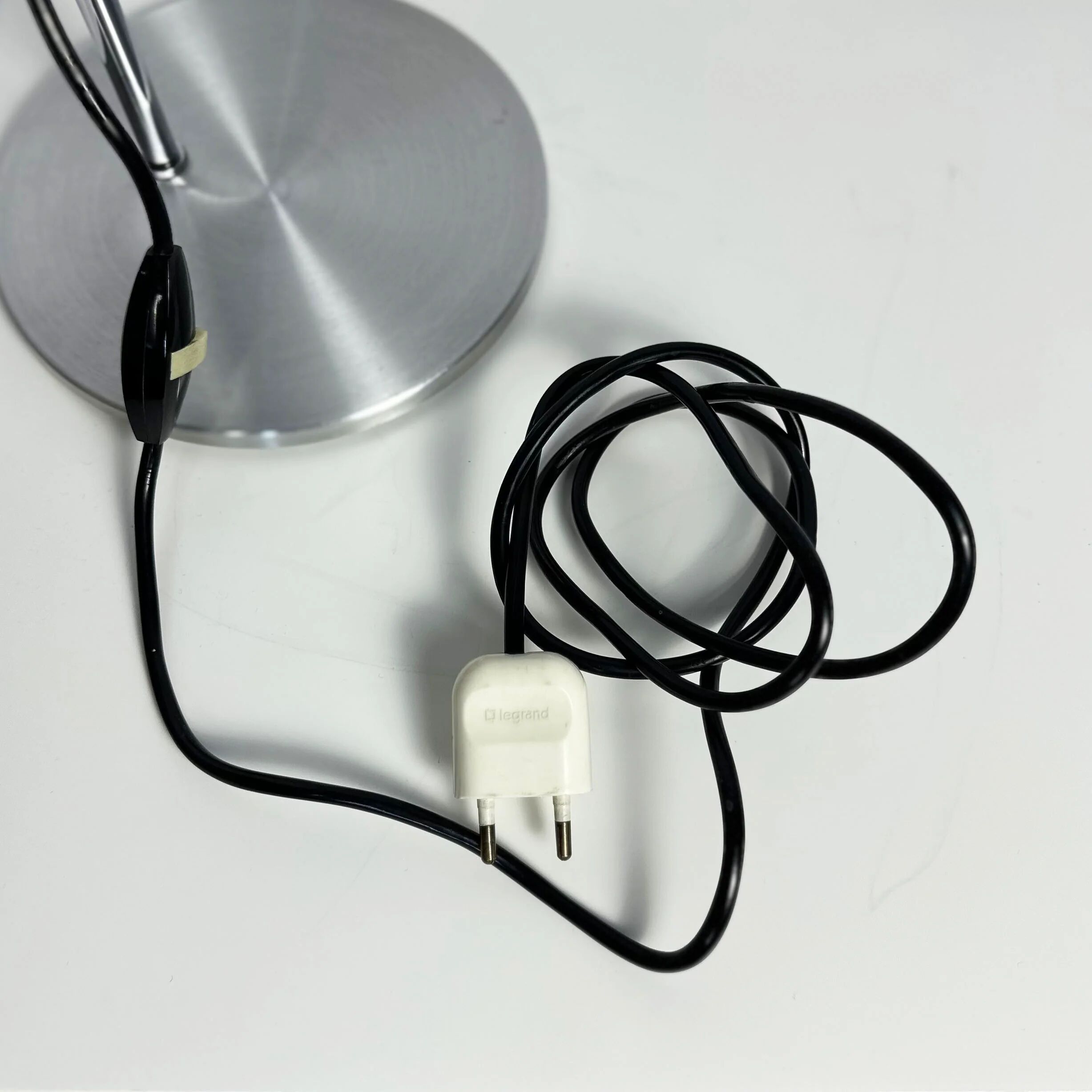 Lamp de Bureau en Aluminium et Chrome Vintage des Années 1970