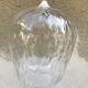 Old molded glass + support white 70s vintage suspension
