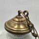 Large opaline pendant light