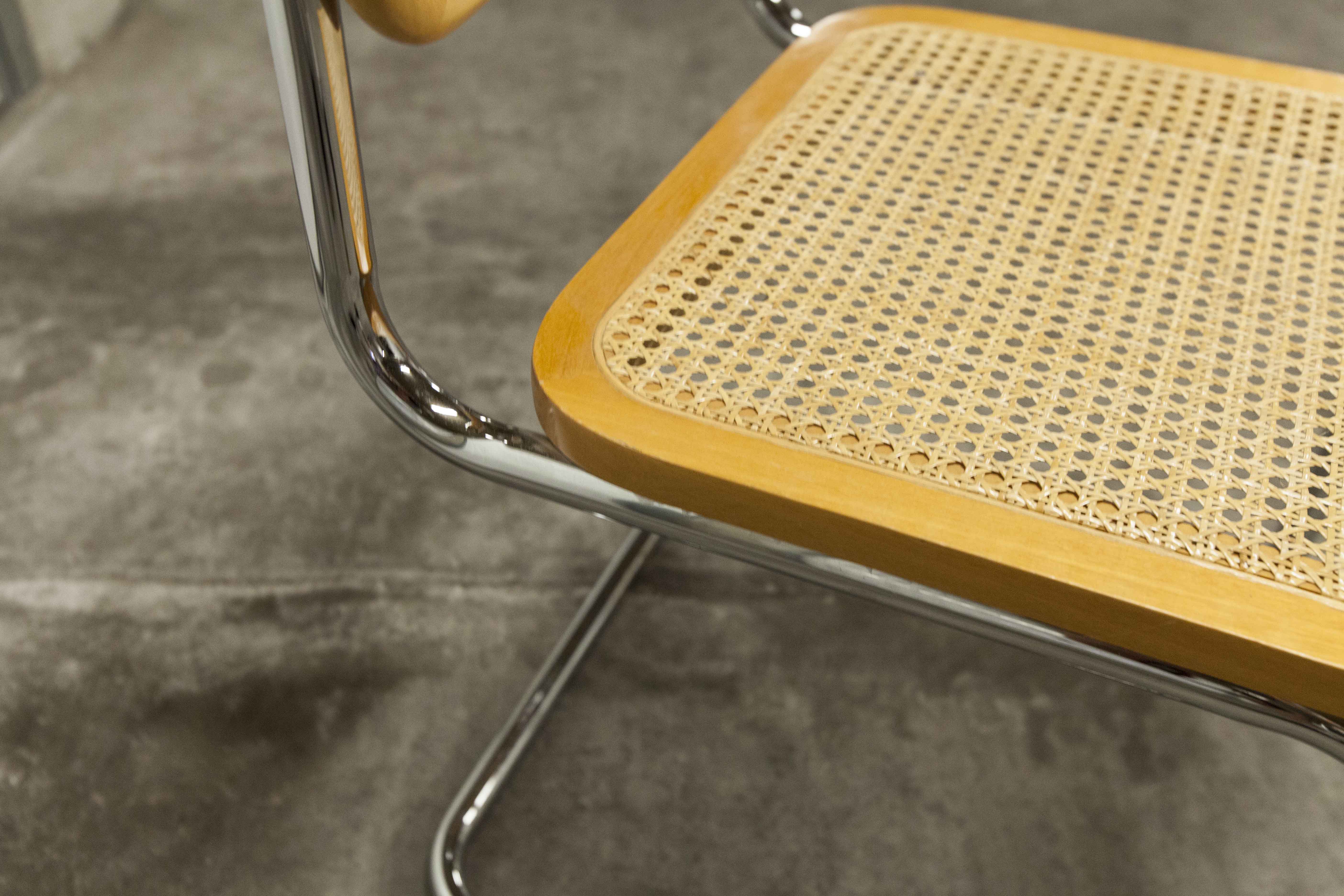 Chair Breuer B32 light wood cannage 1980