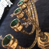 Menorah Vintage dorée
