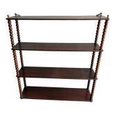 small varnished wooden shelf