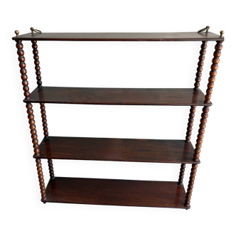 small varnished wooden shelf