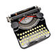 Underwood Portable 4 Bank Typewriter Revised New Black Ribbon 1930