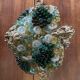 Lustre corbeille grappes de raisin Murano