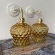 Set of two new electrified bubble glass sconces