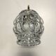 Pair of swan neck wall lights brass globe glass bubble vintage decoration