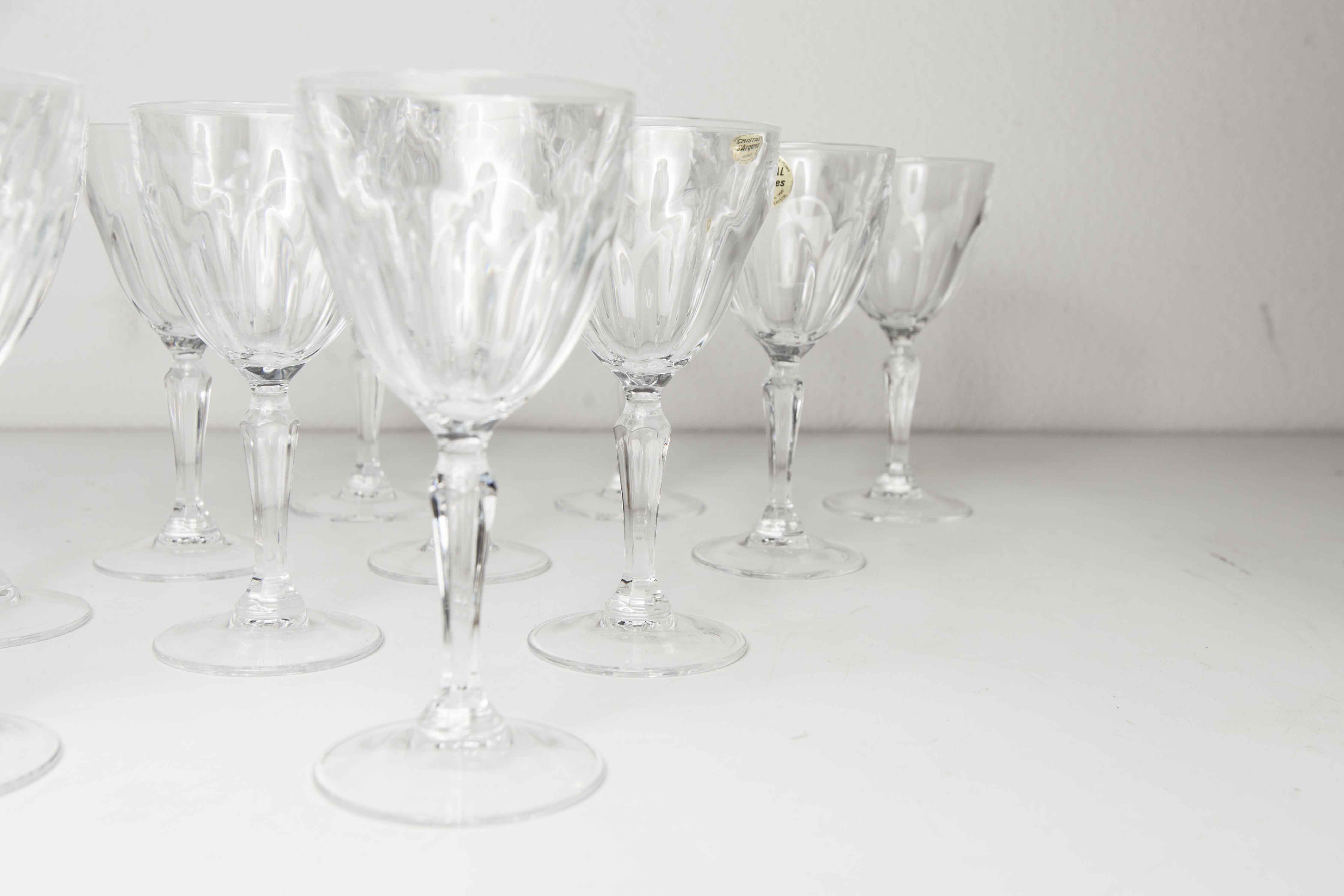 12 Crystal Glasses of Washington model arques