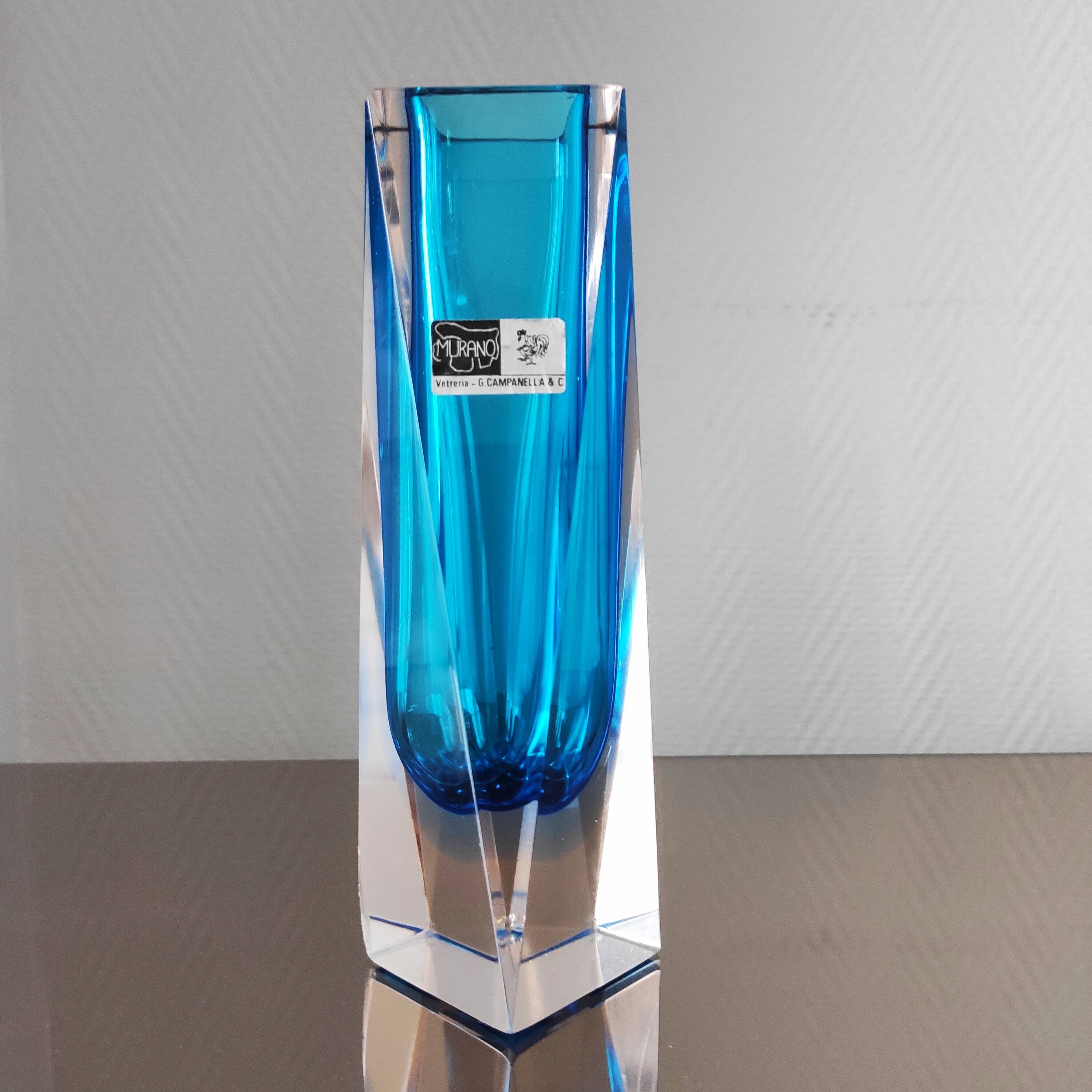 Vintage Murano Sommerso Vase